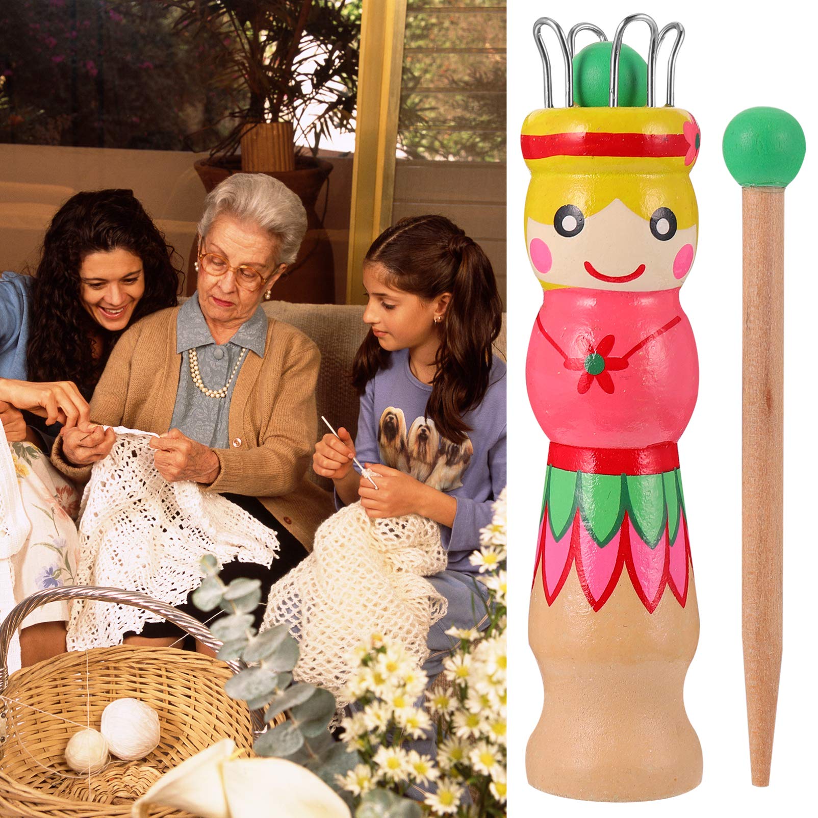 Amazon.com: Milisten French Knitter Handy Knitting Spool with